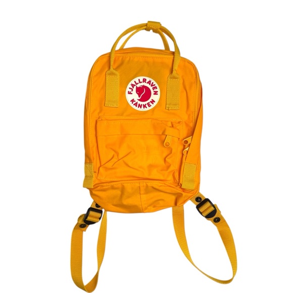 Fjallraven Kanken Mini Backpack Warm Yellow NWOT Travel Outdoors Quick Dry - Picture 2 of 9